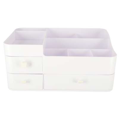 Cosmetics organizer for bathroom casket