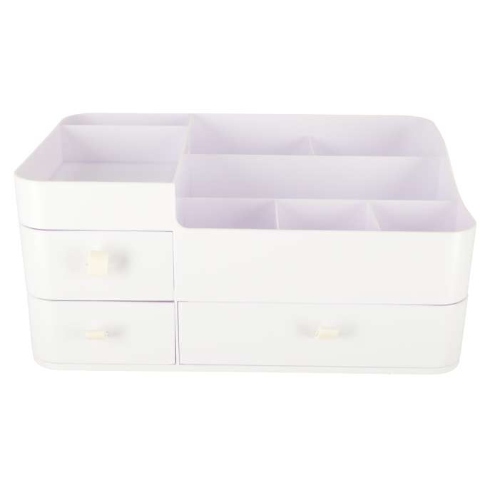 Cosmetics organizer for bathroom casket