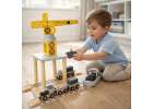 Crane seaport + train ship wooden 9