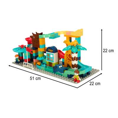 Creative blocks dinosaur park ball track 147 pcs Bibi-inn