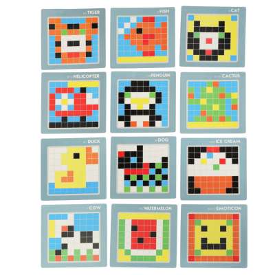 Creative puzzle mosaic blocks