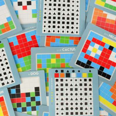 Creative puzzle mosaic blocks