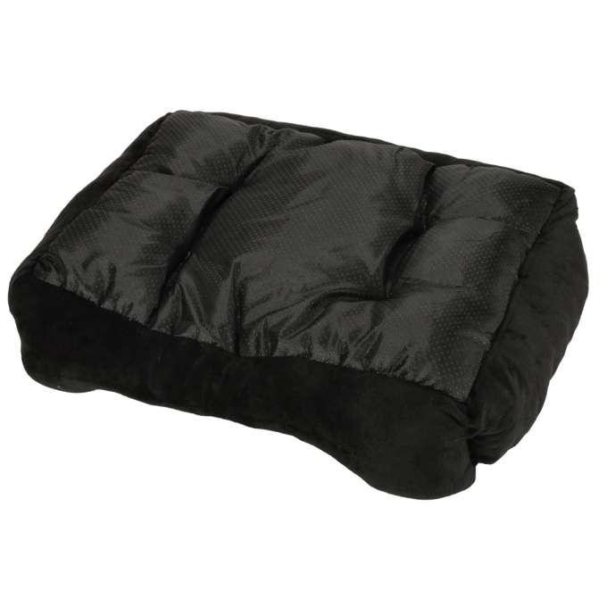 Dog bed 60x45x15cm white and black