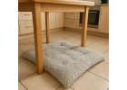 Dog bed for cats plush bedding hairy shaggy cushion 115cm grey 8