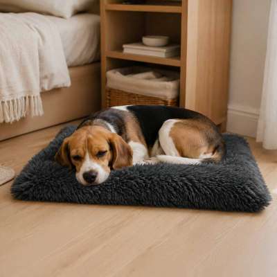 Dog bed mat 65x50cm dark grey