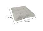 Dog bed mat XXL grey 110x75cm 6