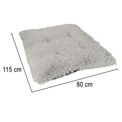 Dog bed mat XXL grey 110x75cm