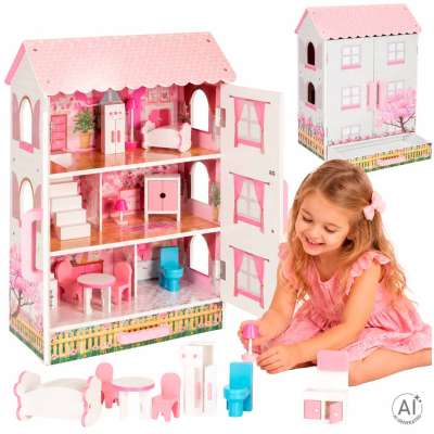 Dolls' house wooden Lulilo Papilio pink 80cm