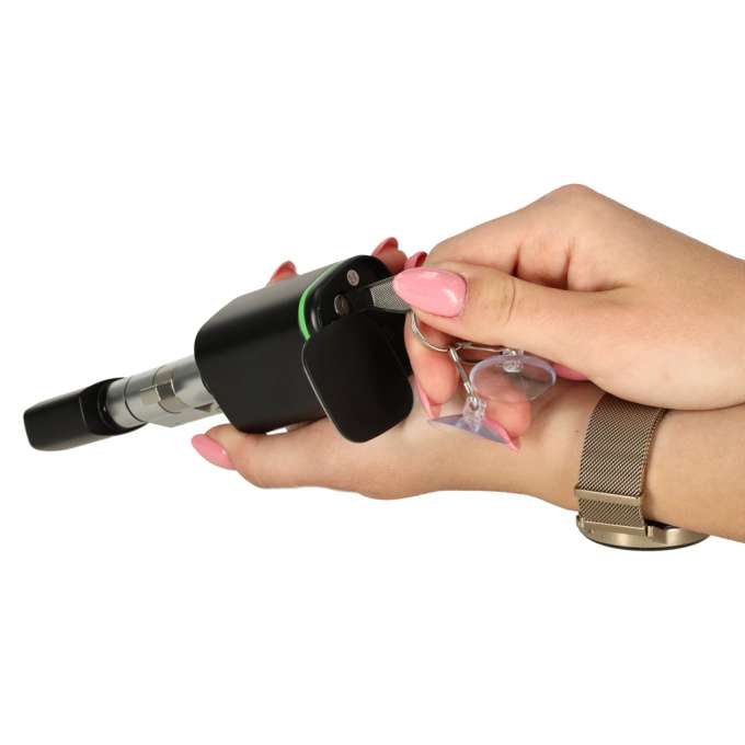 Door lock fingerprint cylinder black