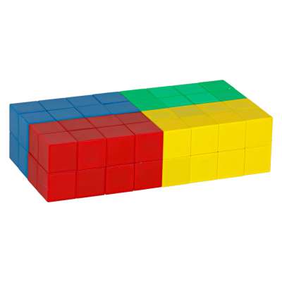Educational magnetic cubic construction blocks 64 el.