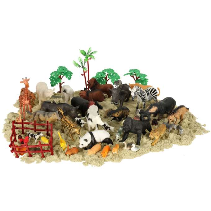 Figures zoo animals set of 59 el.