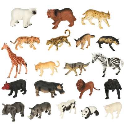 Figures zoo animals set of 59 el.