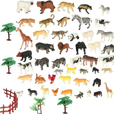 Figures zoo animals set of 59 el.
