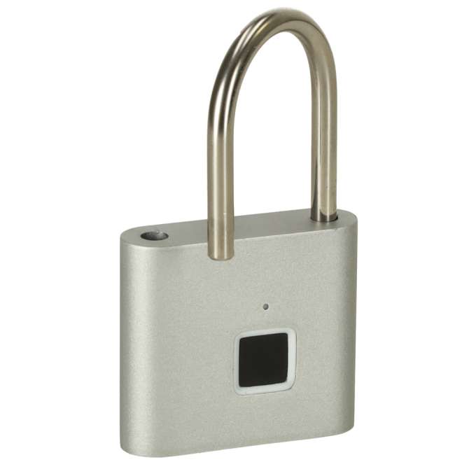 Fingerprint padlock smart electronic black