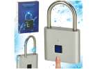 Fingerprint padlock smart electronic black 1