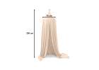 Hanging canopy bed baldachin curtain tipi tent beige 4