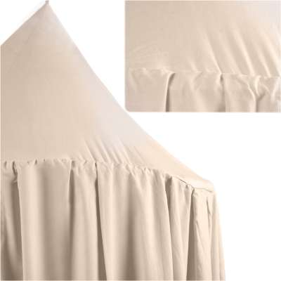 Hanging canopy bed baldachin curtain tipi tent beige