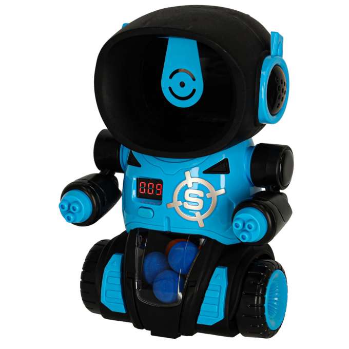 Hungry robot target shooting arcade game set gun + balls