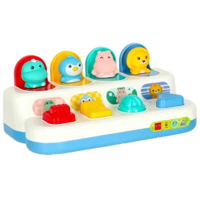 Interactive educational skill game popping animals