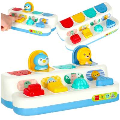 Interactive educational skill game popping animals