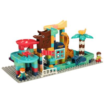 Building blocks dinosaur park ball track 147pcs Bibi-inn