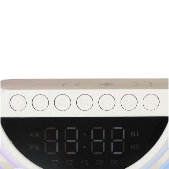 LED light with induction charger with radio