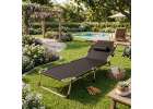 LUARO Folding tourist field bed canada 193 cm grey 7
