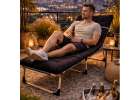 LUARO travel field bed folding business recliner 193 cm black 9