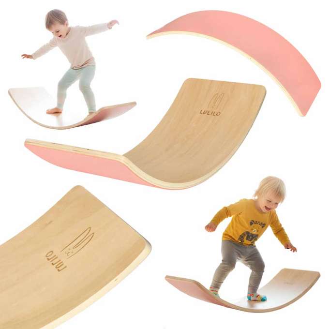 LULILO Ajlo children's felt rocker balance board pink