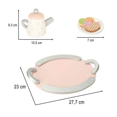 Lulilo coffee tea set wooden for kids