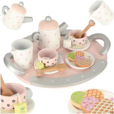 Lulilo coffee tea set wooden for kids