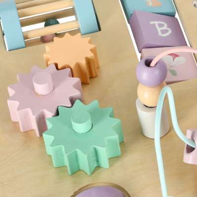 Lulilo manipulative table montessori pastel