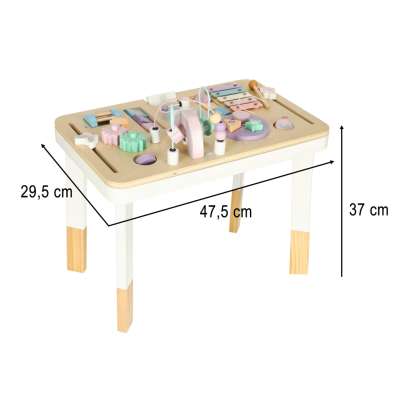 Lulilo manipulative table montessori pastel