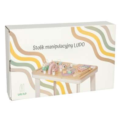 Lulilo manipulative table montessori pastel