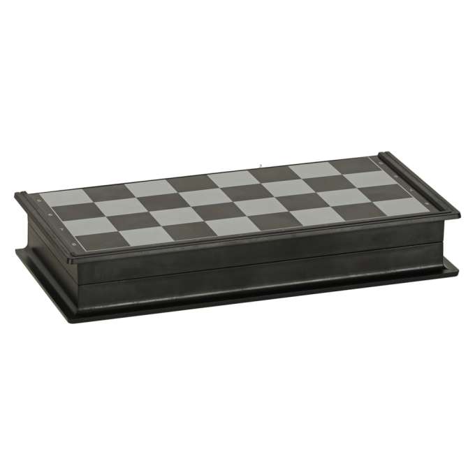 Magnetic chess checkers puzzle game
