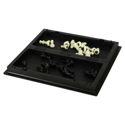 Magnetic chess checkers puzzle game