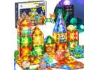Magnetic construction blocks glowing animals 124 elements 1