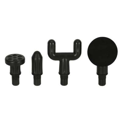 Massage gun massager 4 ends black