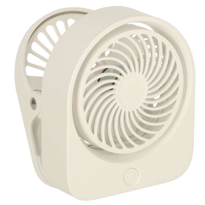 Mini desk fan with USB clip