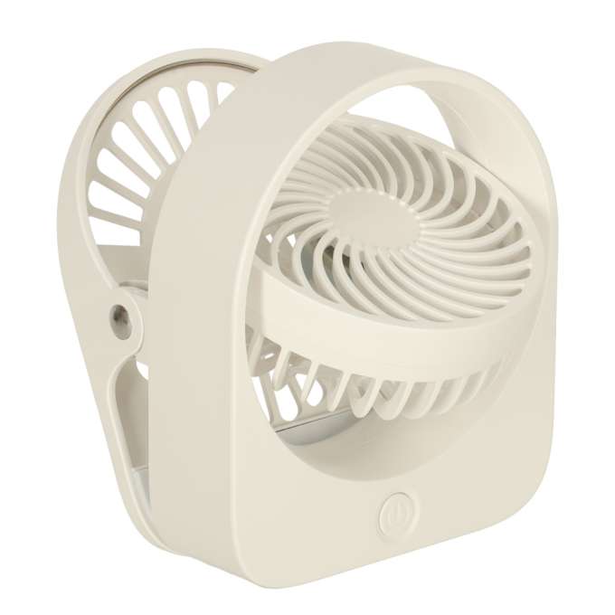 Mini desk fan with USB clip