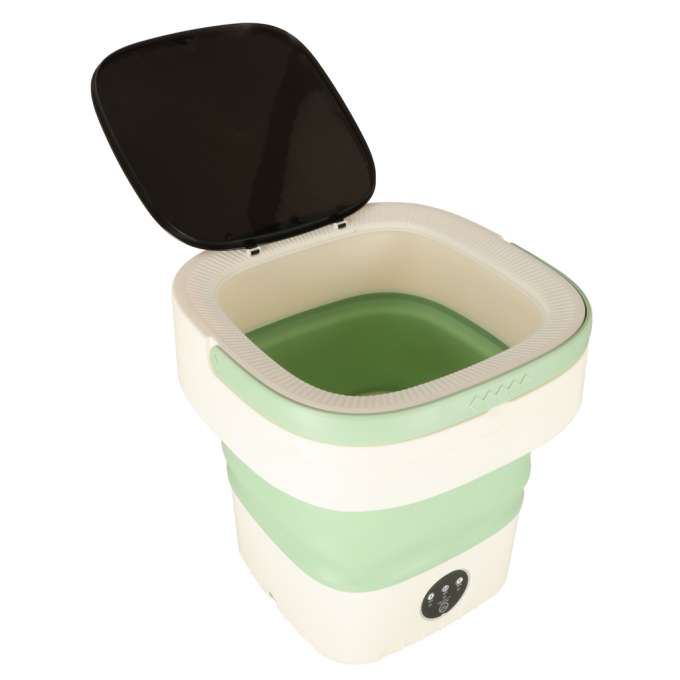 Mini portable washing machine folding 12L green