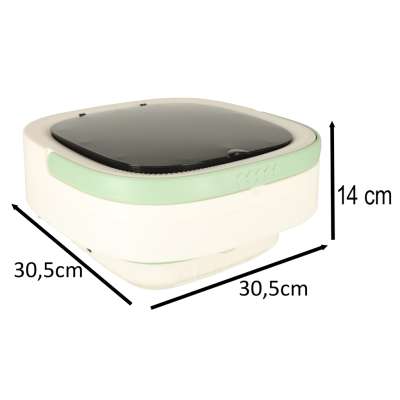 Mini portable washing machine folding 12L green