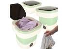 Mini portable washing machine folding 12L green 1
