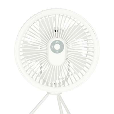 Mini standing desk fan white