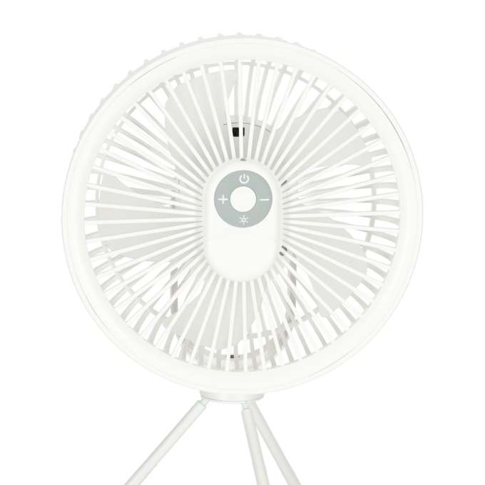 Mini standing desk fan white