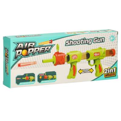 Nerfy cartridge ball gun 2in1 green