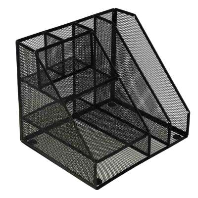 Large A4 metal desk organiser 7 compartments