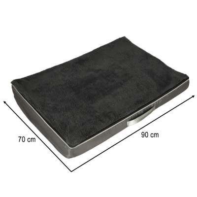 Orthopaedic dog bed cat bed waterproof lounger 90cm grey