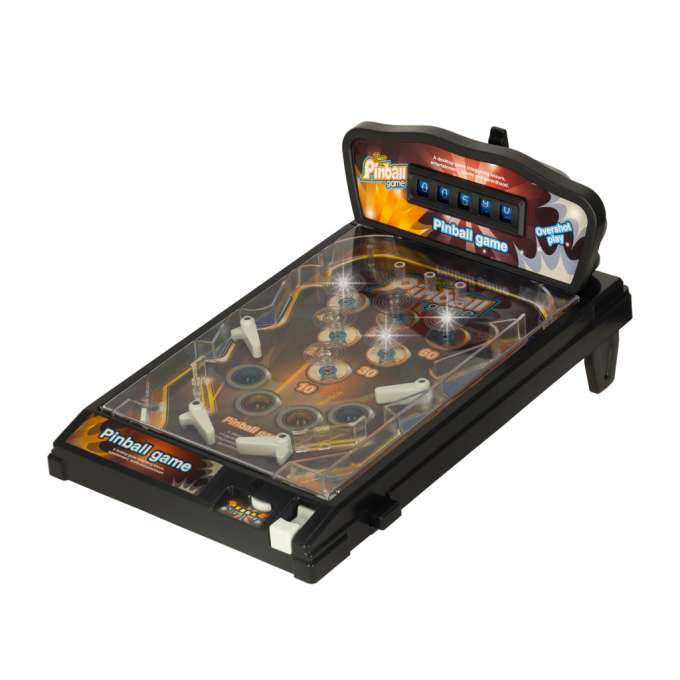 Pinball flipper table arcade game with lights and music