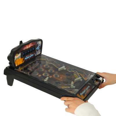 Pinball flipper table arcade game with lights and music